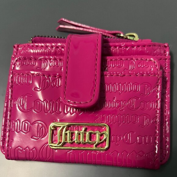 Juicy Couture Hot Pink Card Case/ Wallet - Good Condition - Picture 5 of 7